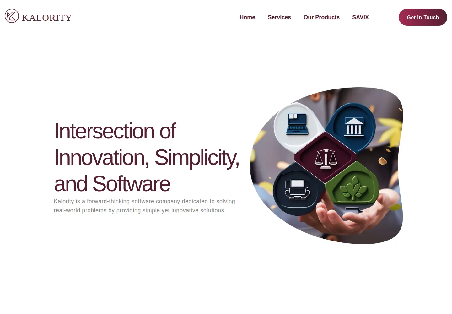 Screenshot of kalority.com