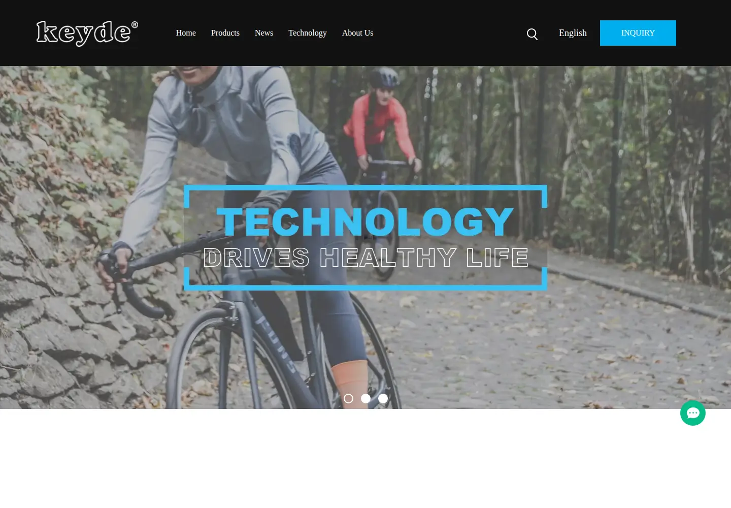 Captured homepage of keyde.com in the current scan