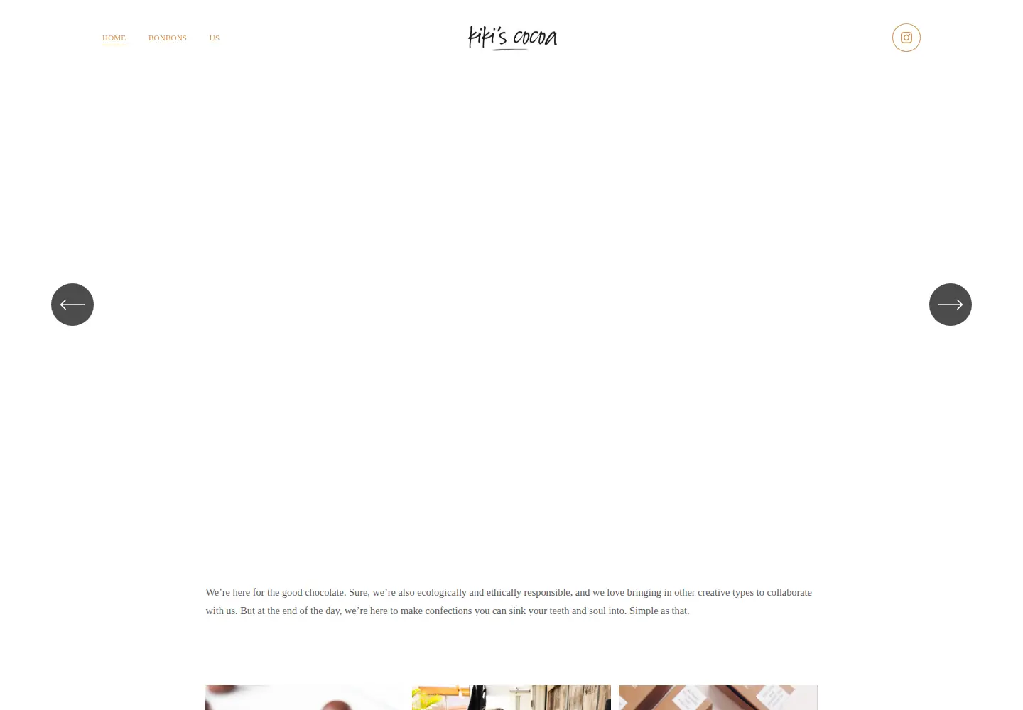 Screenshot of kikiscocoa.com