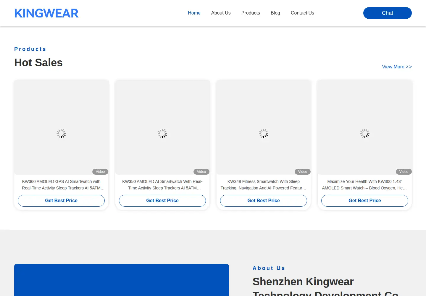 Captured homepage of king-wear.com in the current scan