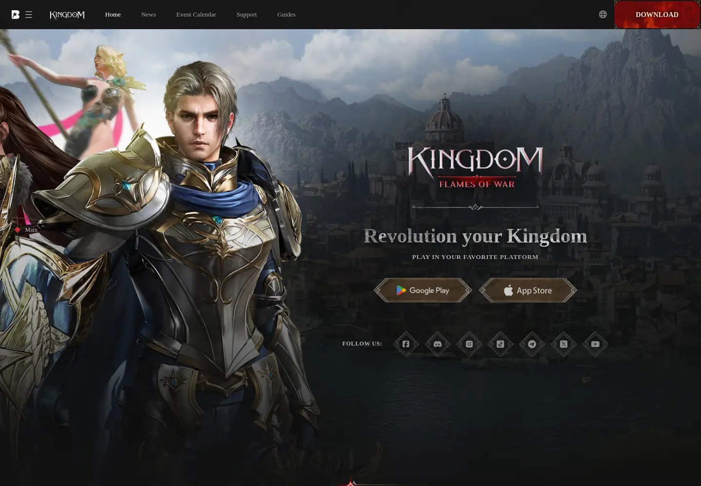 Captured homepage of kingdomfow.com in the current scan