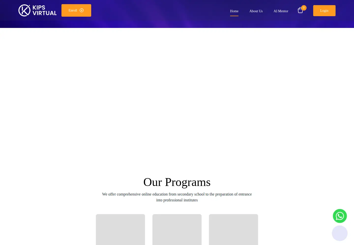 Screenshot of kipslms.com