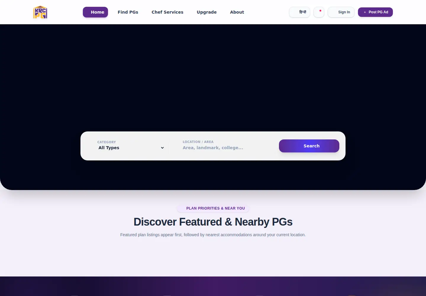 Screenshot of krcpg.com