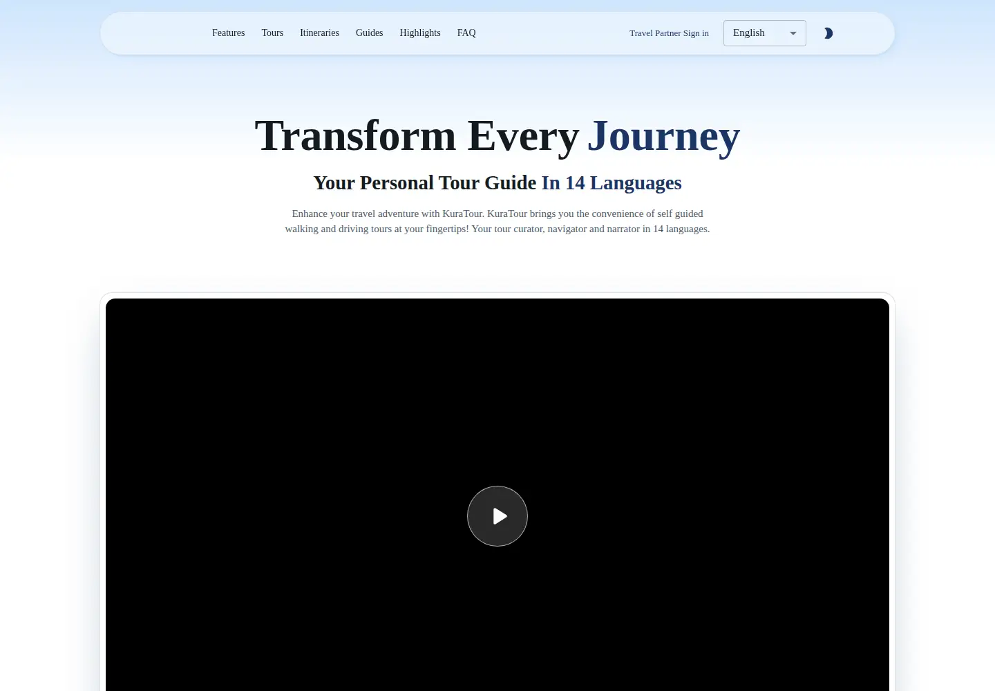 Screenshot of kuratour.com