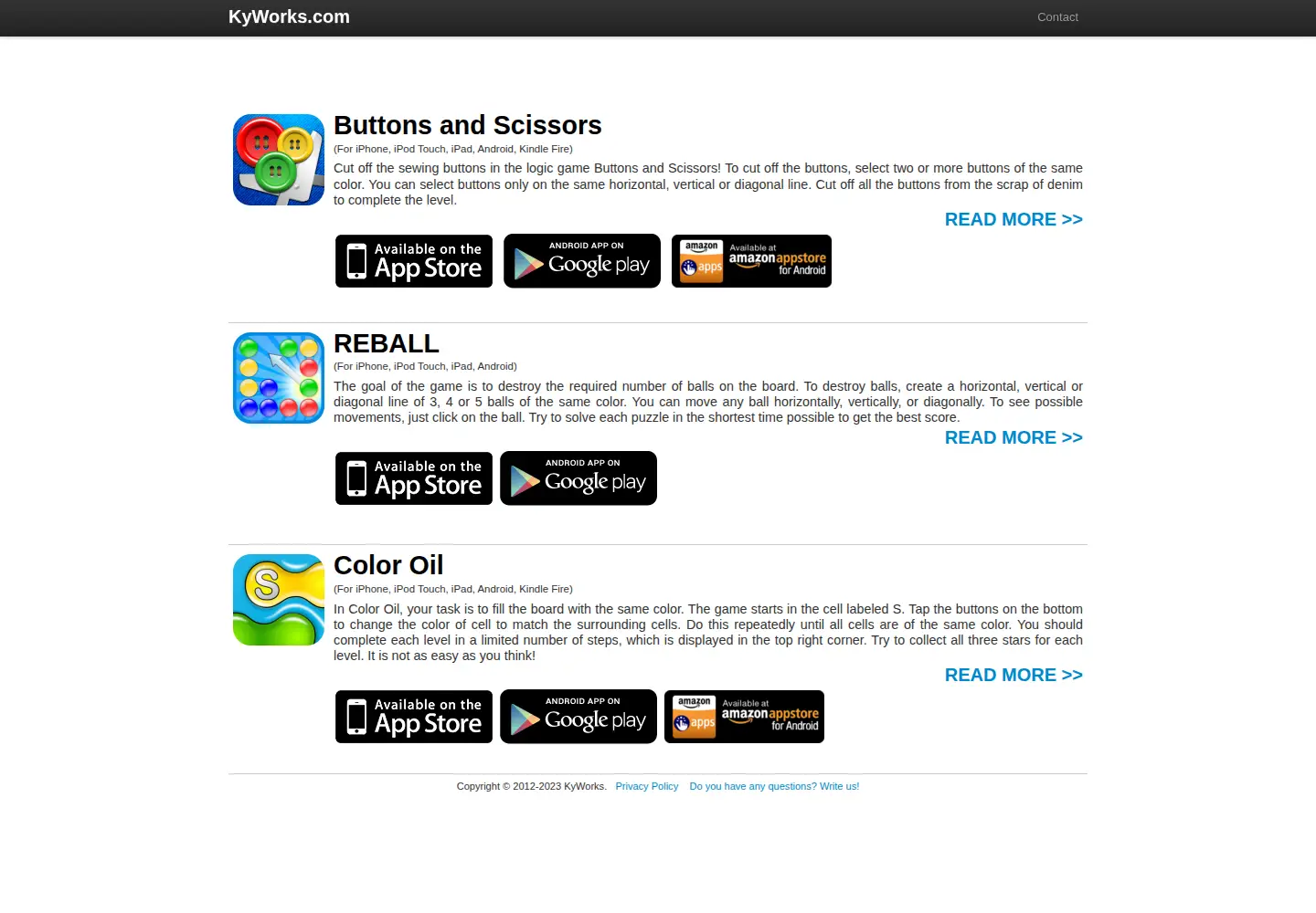 Screenshot of kyworks.com