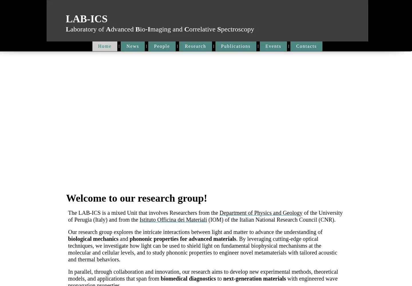 Screenshot of lab-ics.com