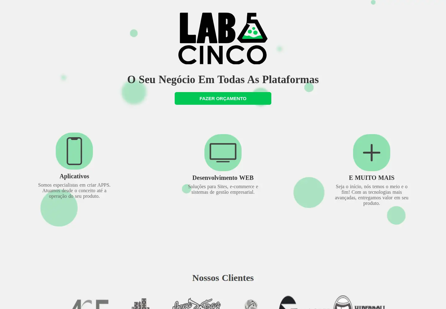 Captured homepage of labcinco.com in the current scan