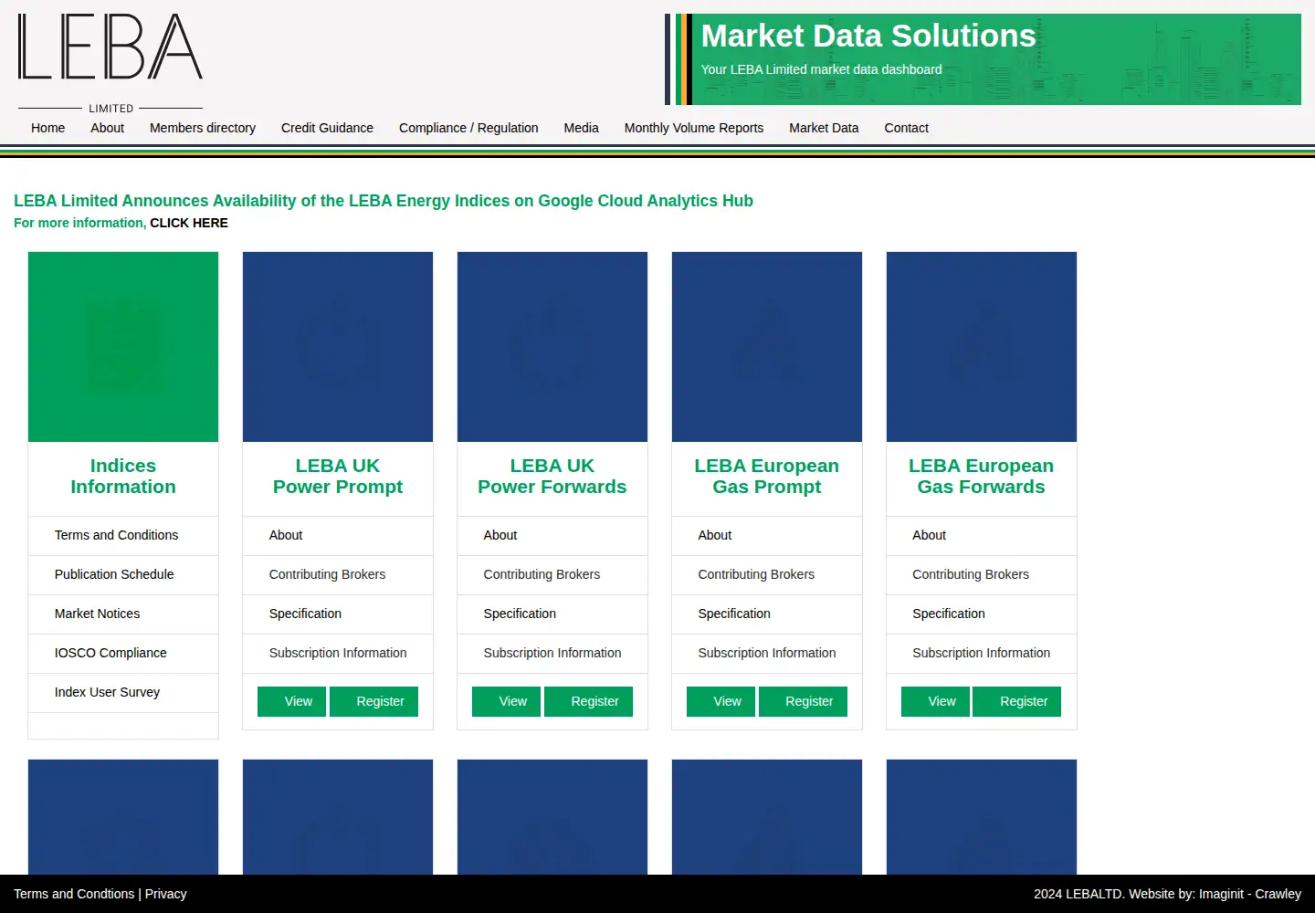 Screenshot of lebaltd.com
