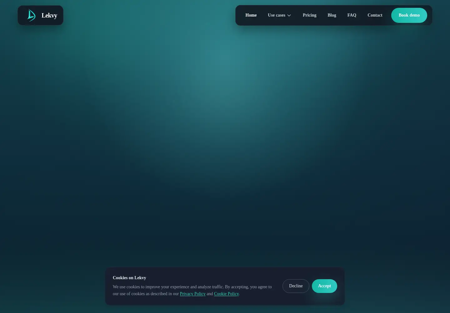 Screenshot of lekvy.com