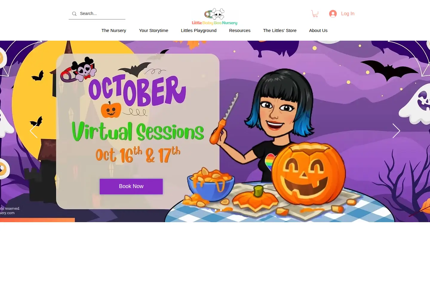 Captured homepage of littlebabyboonursery.com in the current scan