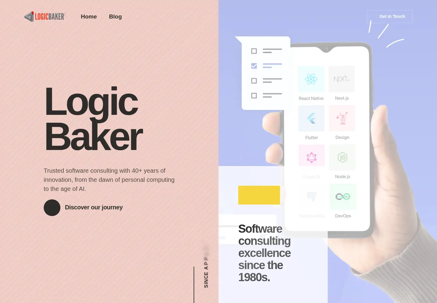 Screenshot of logicbaker.com