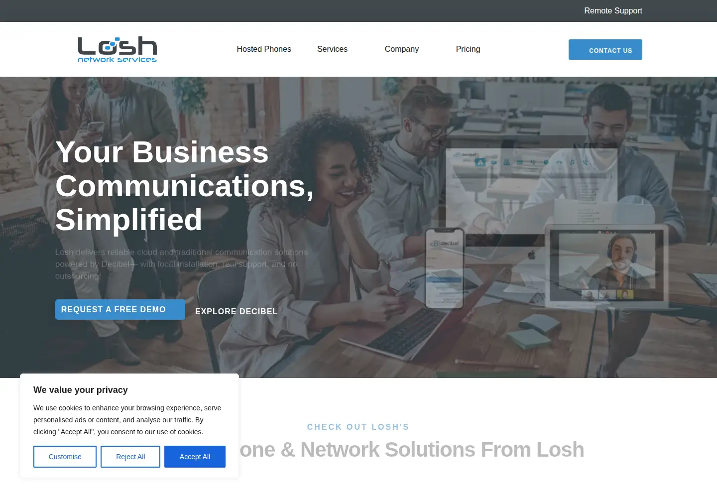 Screenshot of losh.com