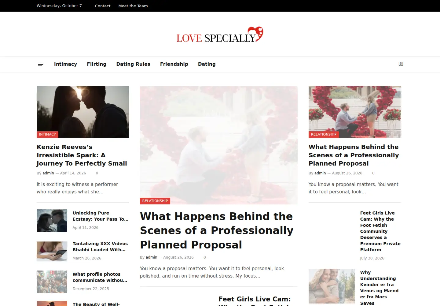 Captured homepage of lovespecially.com in the current scan