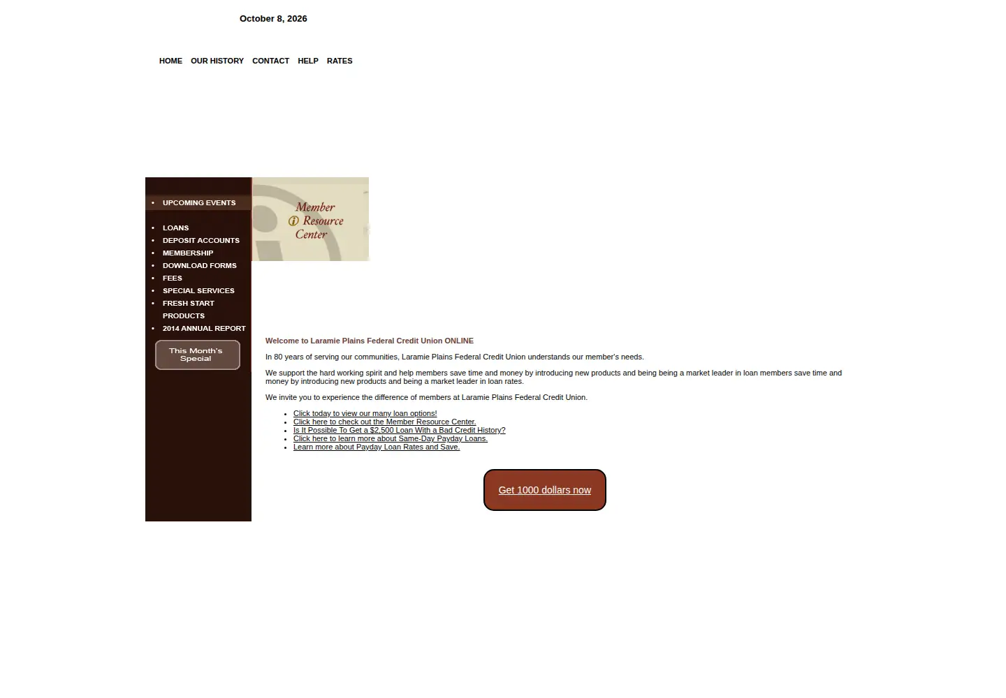 Screenshot of lpcfcu.com