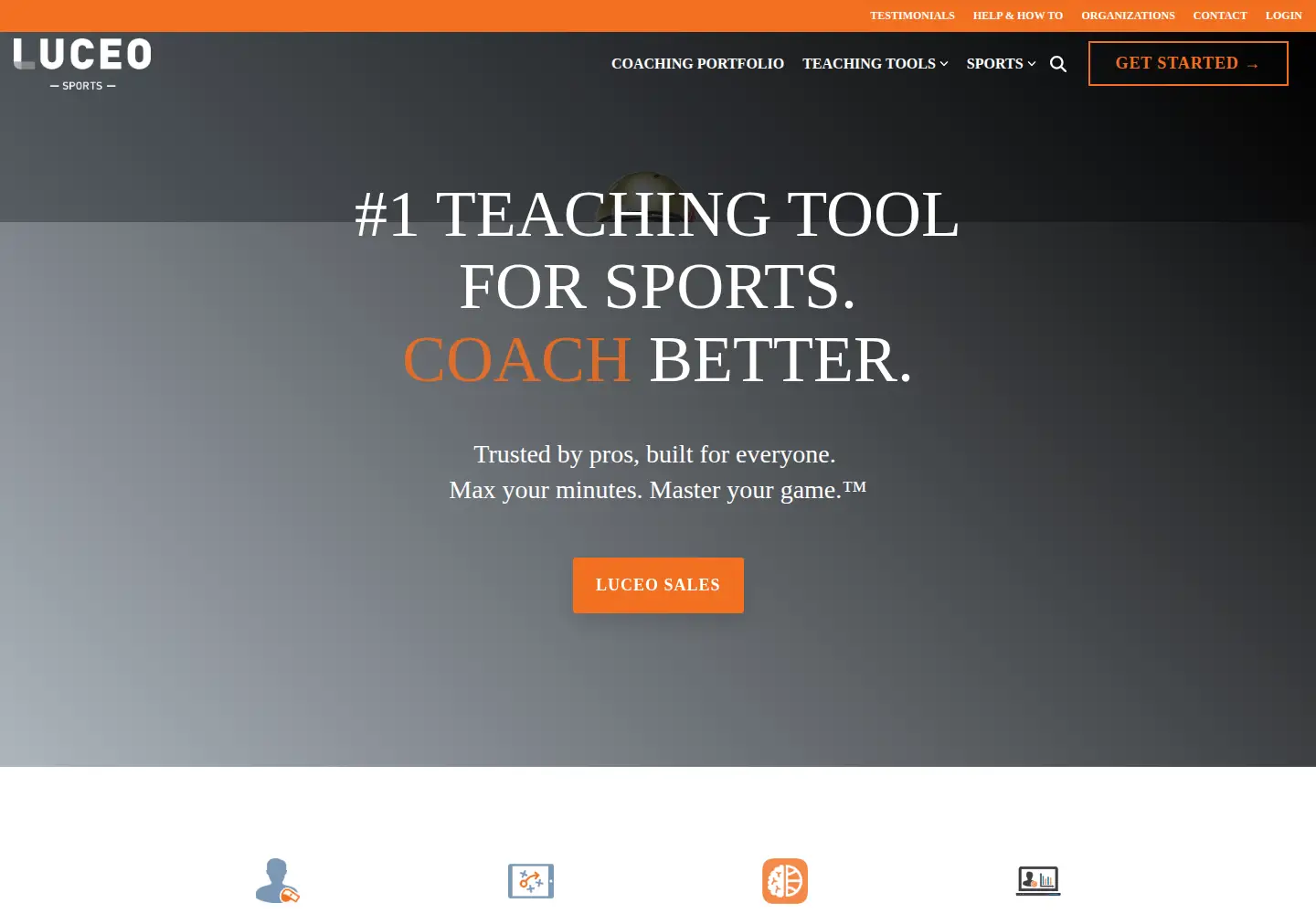 Screenshot of luceosports.com