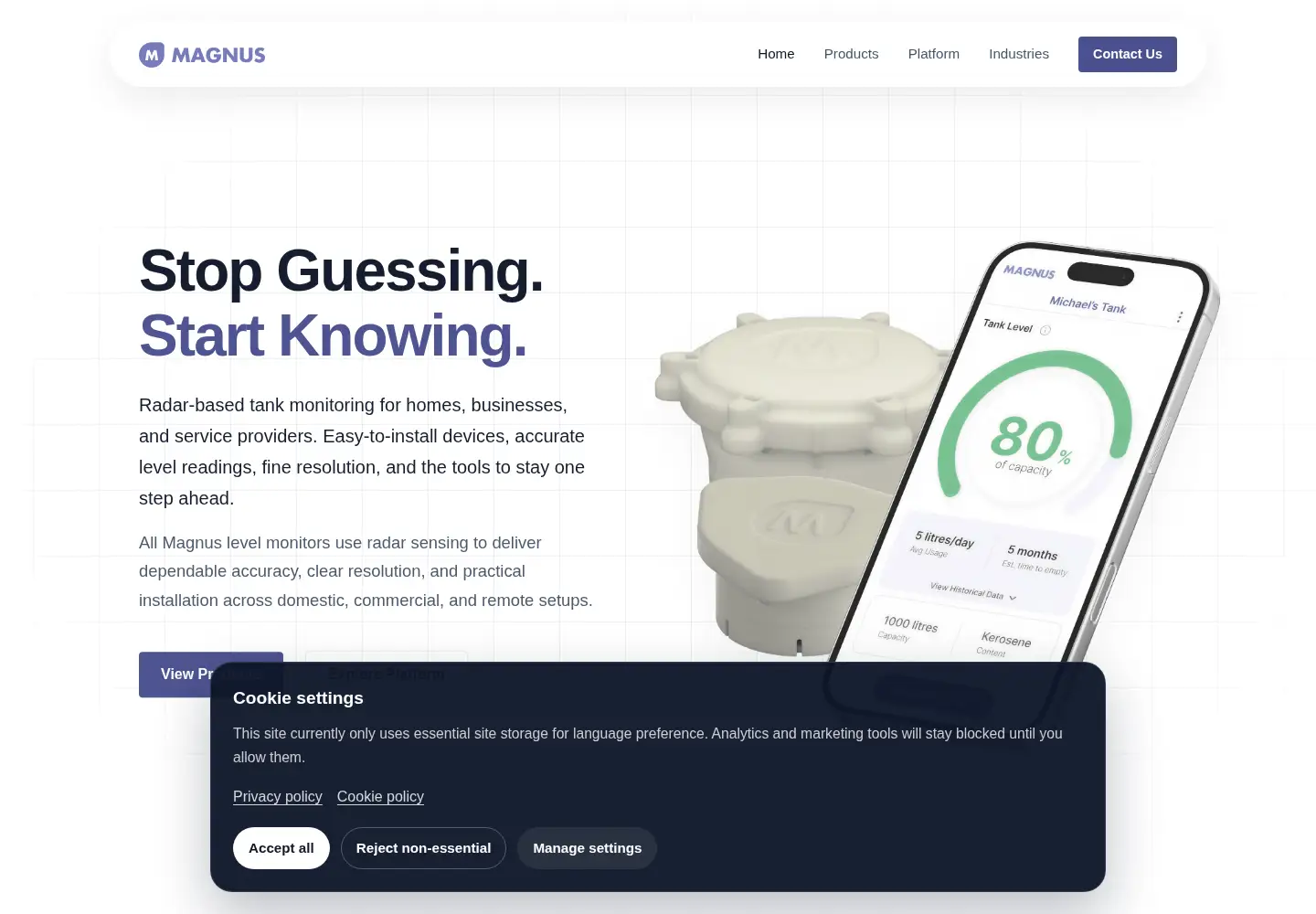 Screenshot of magnusmonitors.com