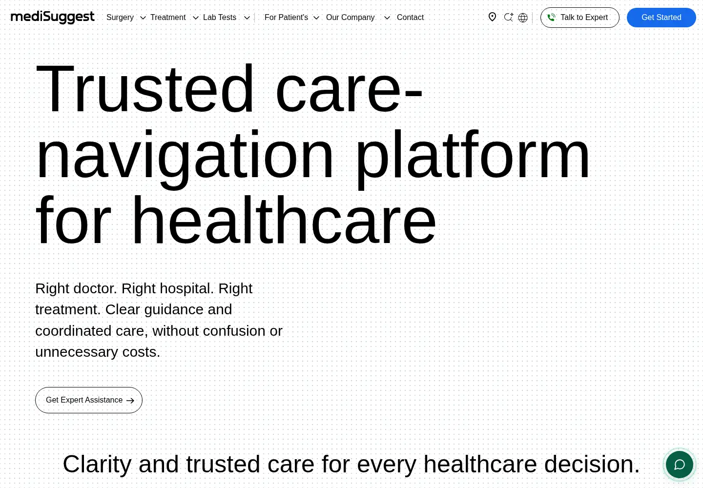 Screenshot of medisuggest.com
