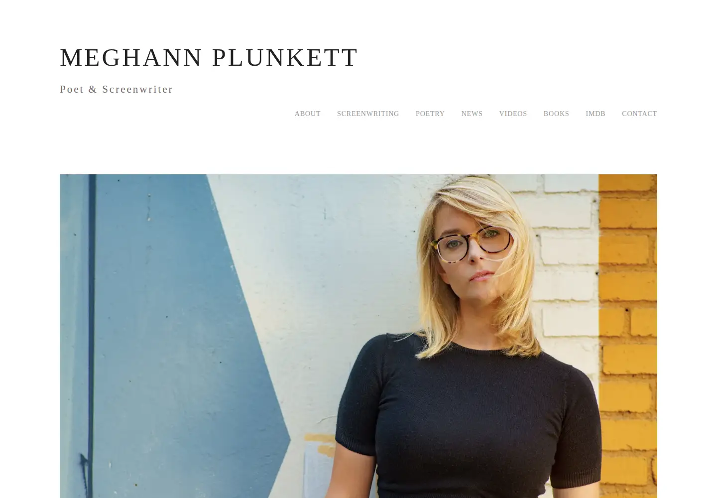 Screenshot of meghannplunkett-poetry.com