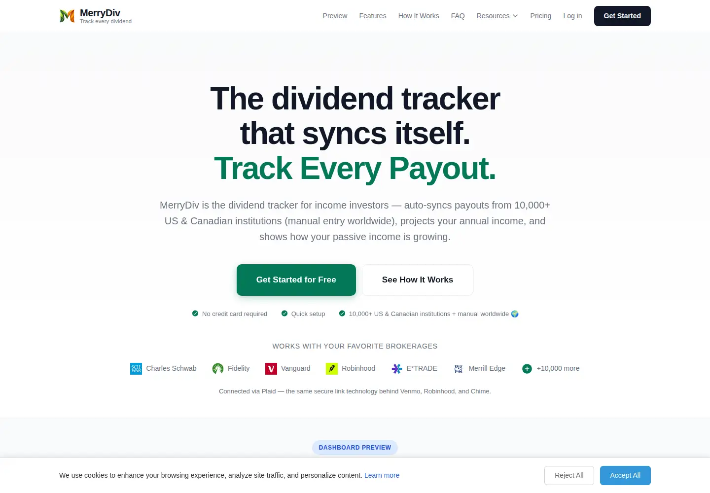 Screenshot of merrydiv.com
