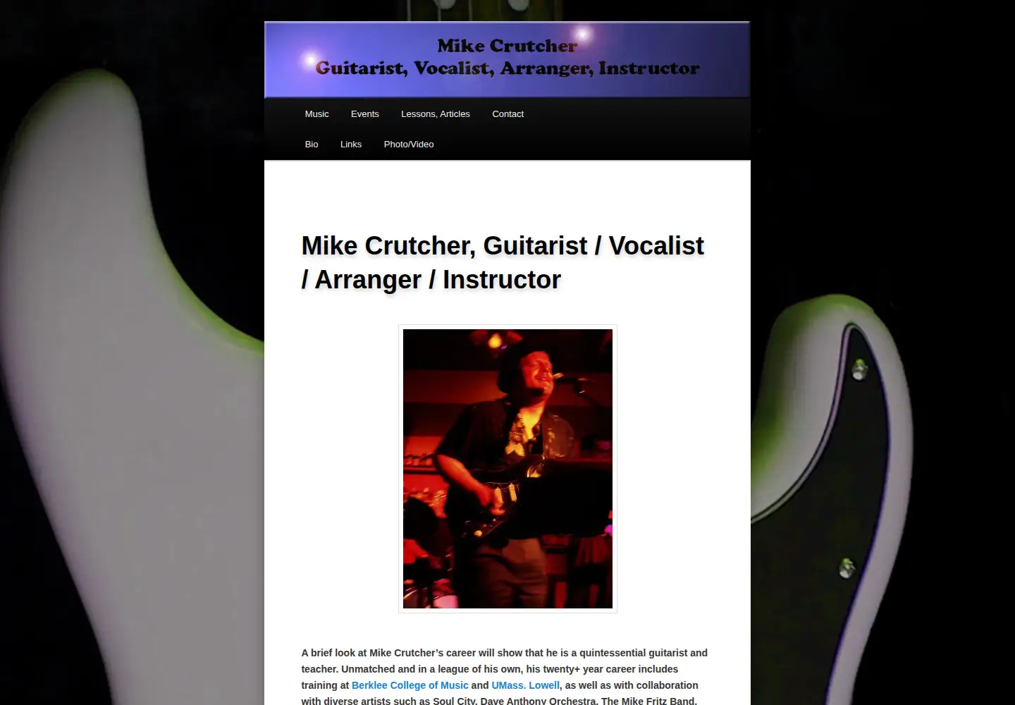 Screenshot of mikecrutcher.com