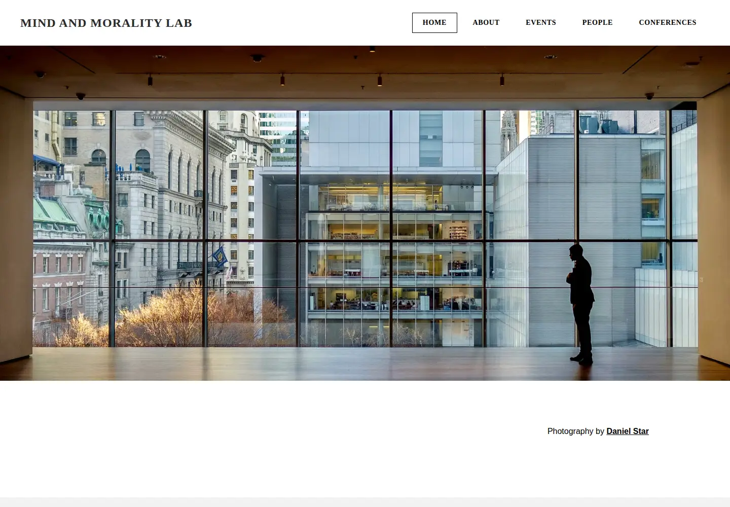 Captured homepage of mindandmoralitylab.com in the current scan