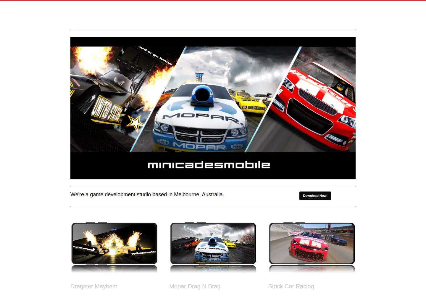 Screenshot of minicadesmobile.com