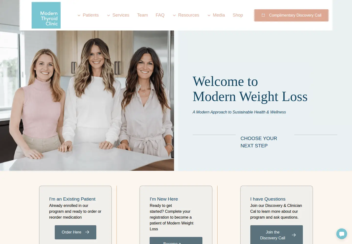 Screenshot of modernweightloss.com