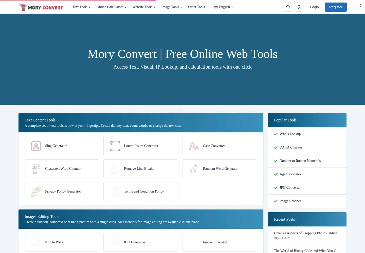 Screenshot of moryconvert.com