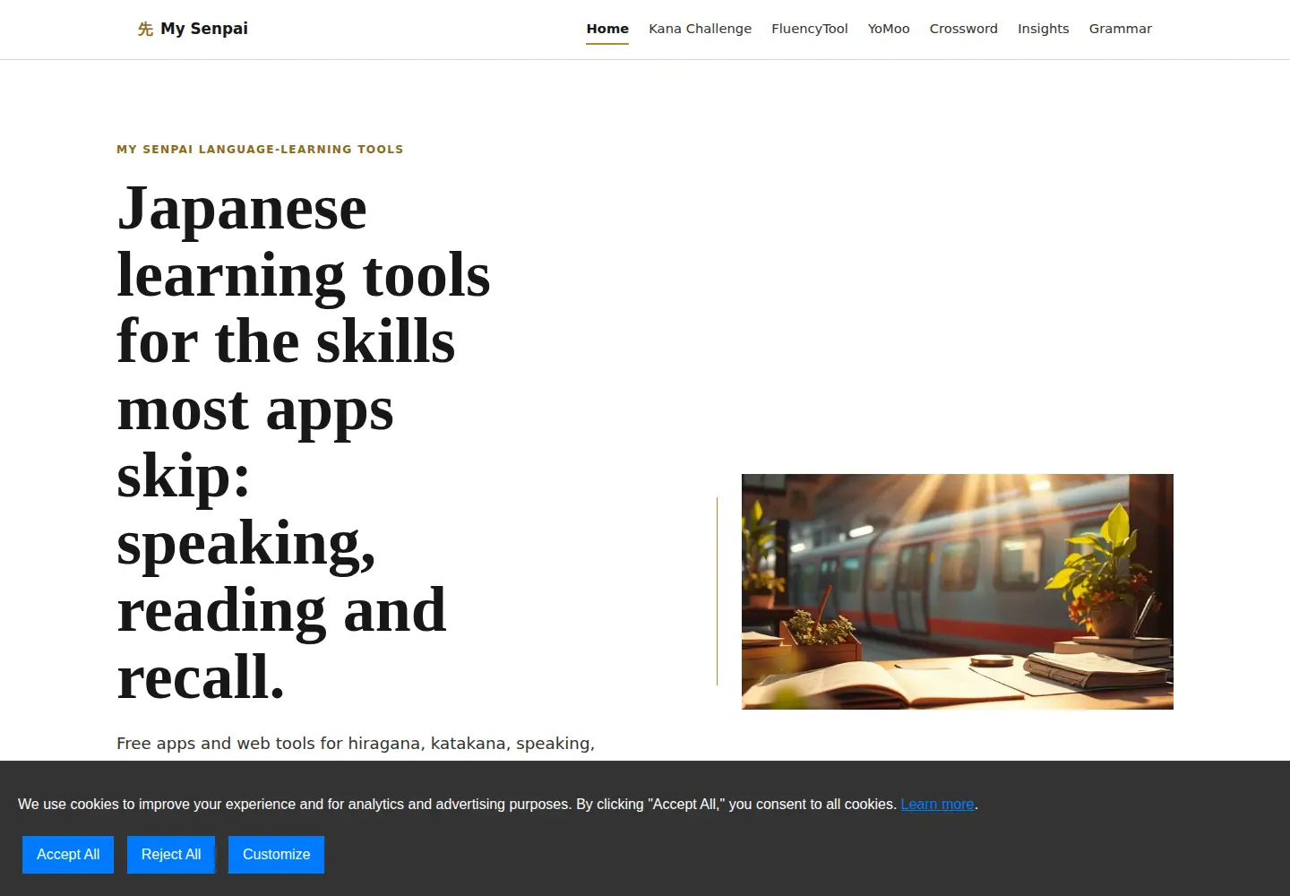 Captured homepage of my-senpai.com in the current scan