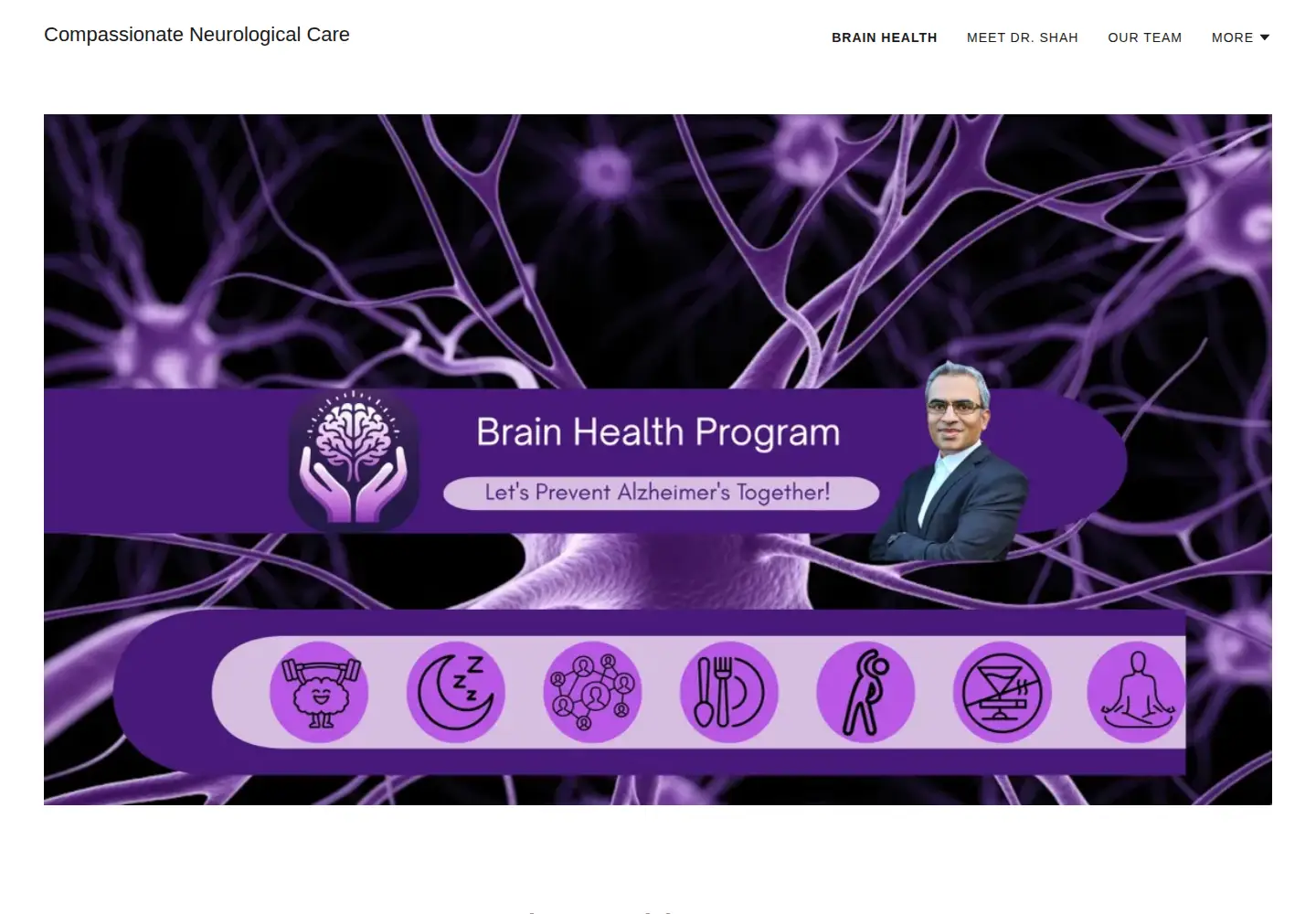 Captured homepage of mybraindoctor.com in the current scan