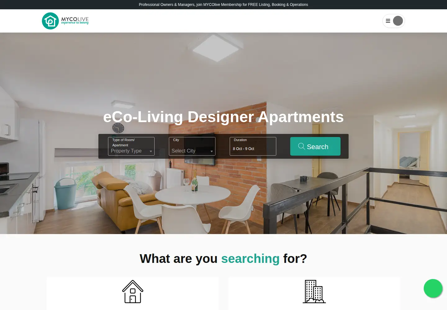 Screenshot of mycolive.com