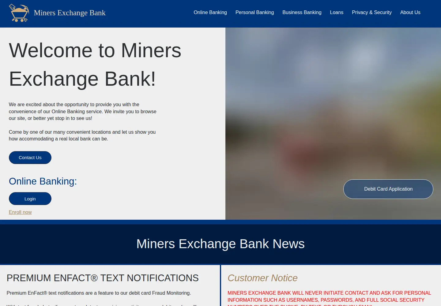 Captured homepage of mymeb.com in the current scan