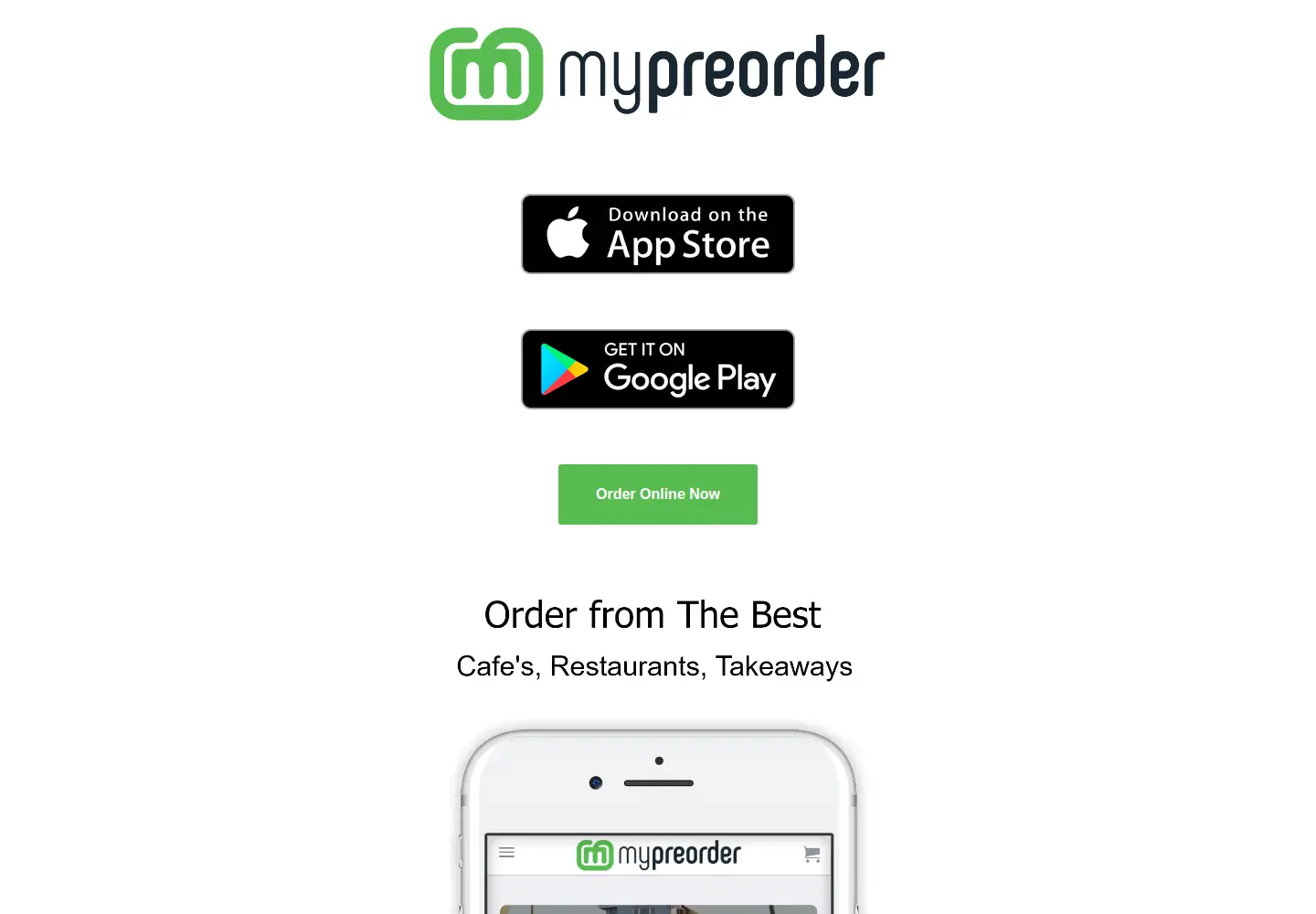 Captured homepage of mypreorder.com in the current scan