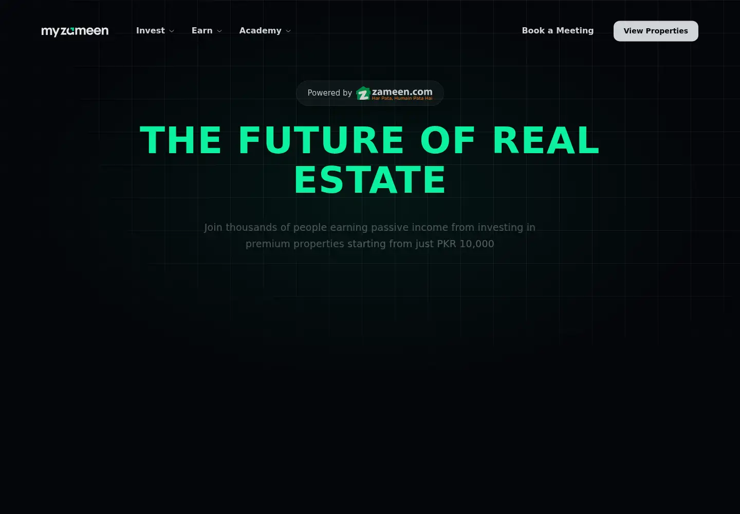Screenshot of myzameen.com