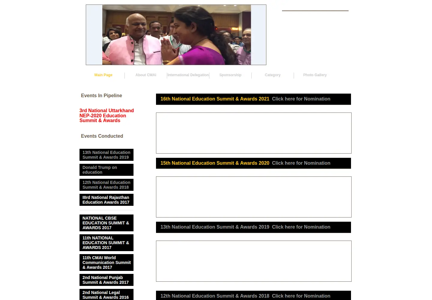 Screenshot of nationaleducationaward.com