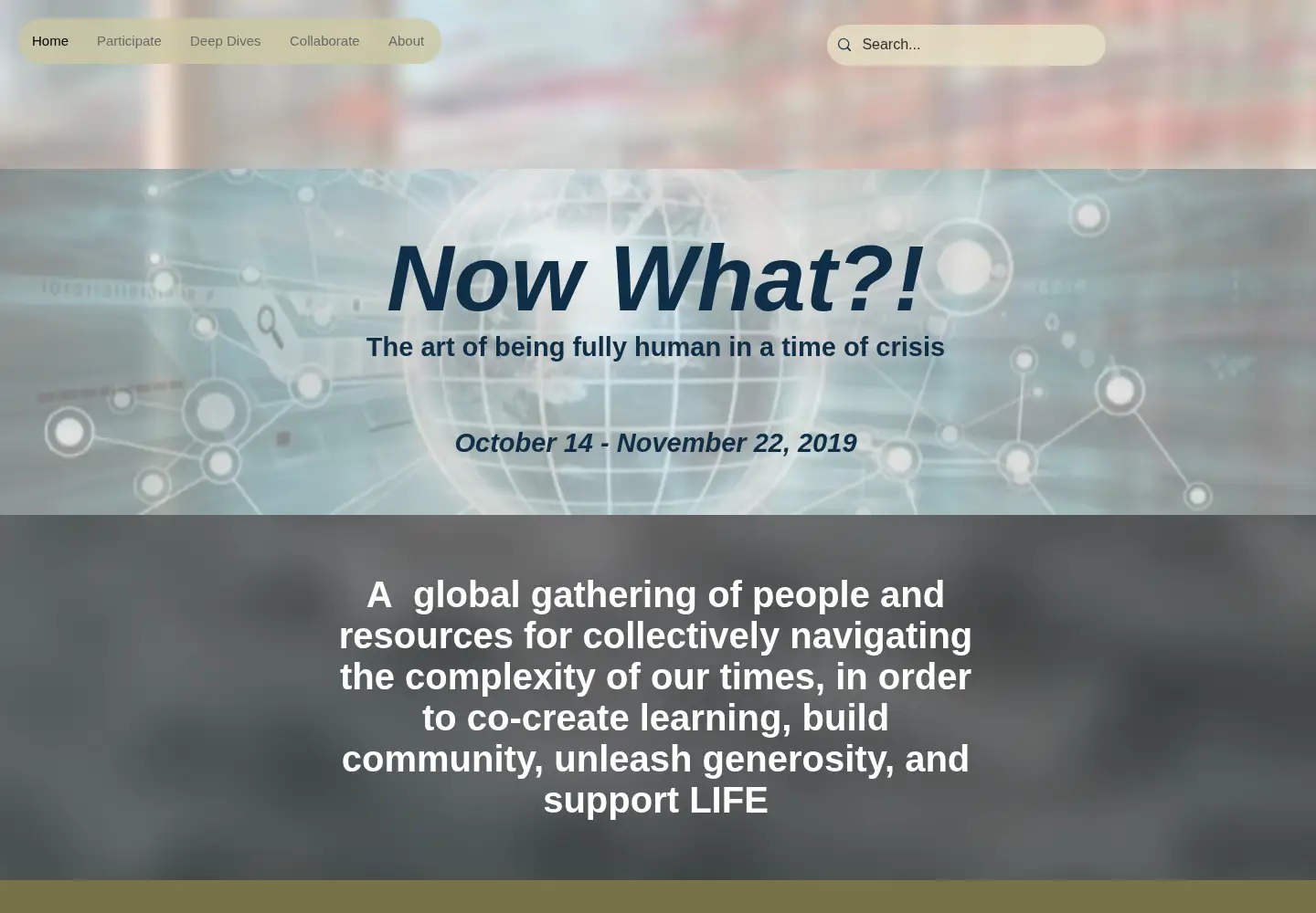 Screenshot of nowwhat2019.com