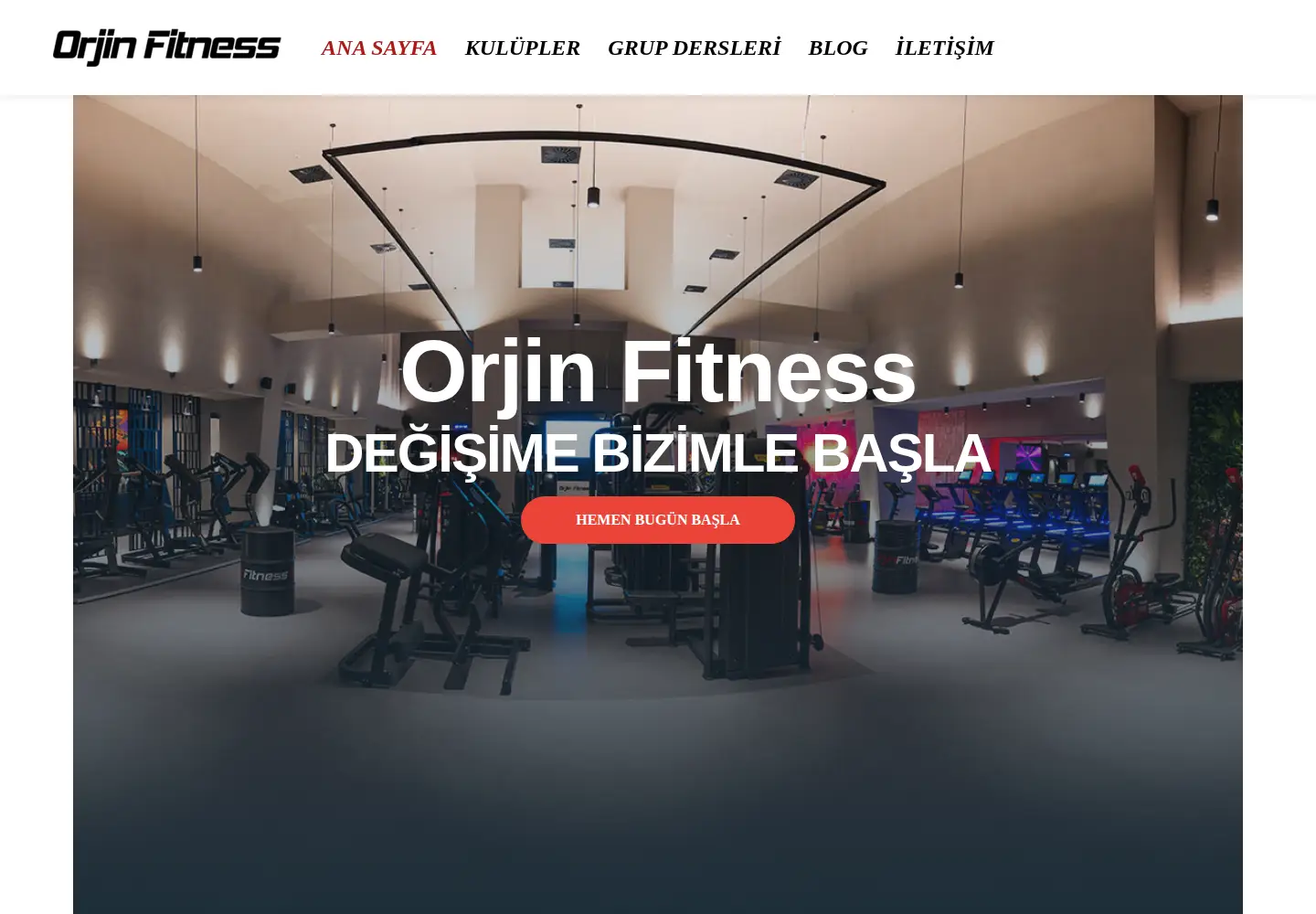 Screenshot of orjinfitness.com
