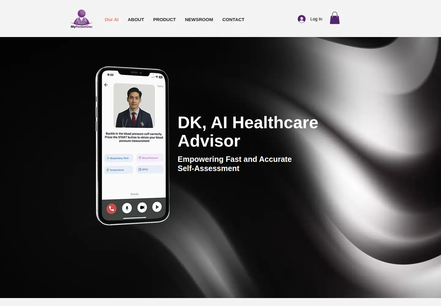 Captured homepage of ourcheckup.com in the current scan