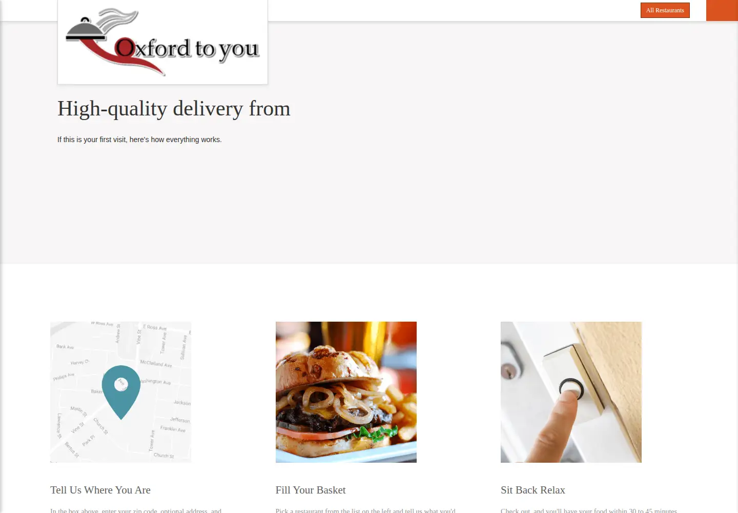 Captured homepage of oxfordtoyou.com in the current scan