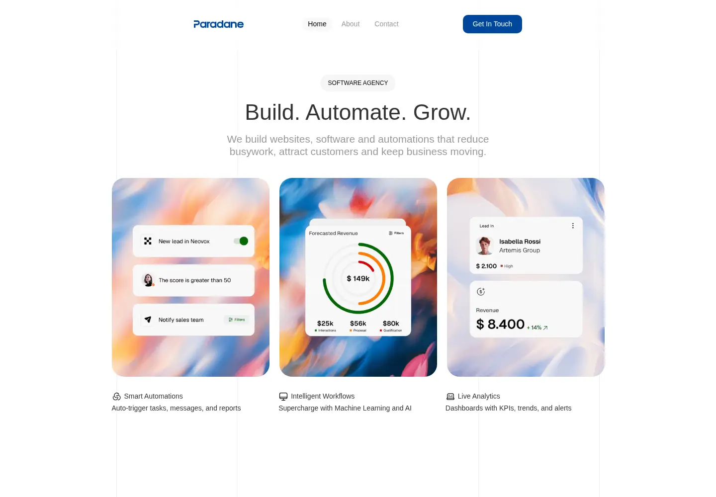 Screenshot of paradane.com