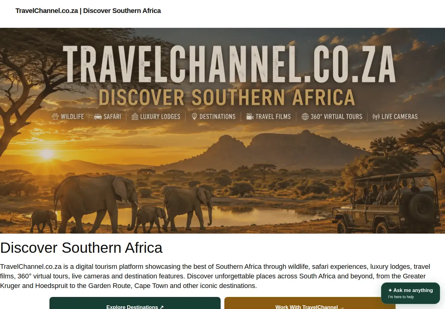 Screenshot of photosofafrica.com