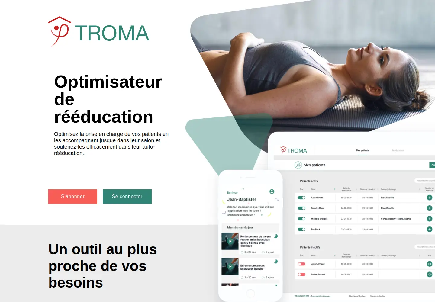 Screenshot of physio-troma.com