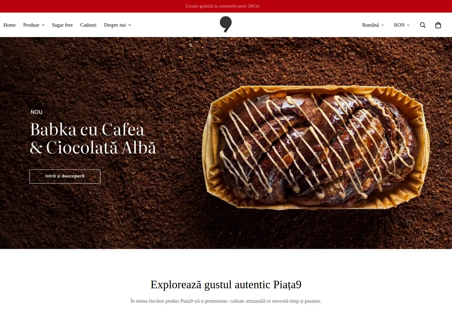 Screenshot of piata9.com