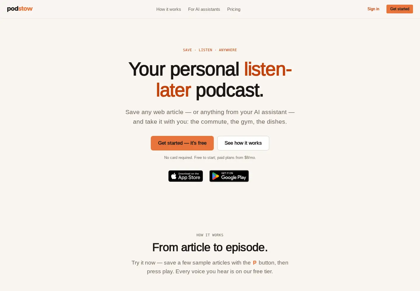 Screenshot of podstow.com