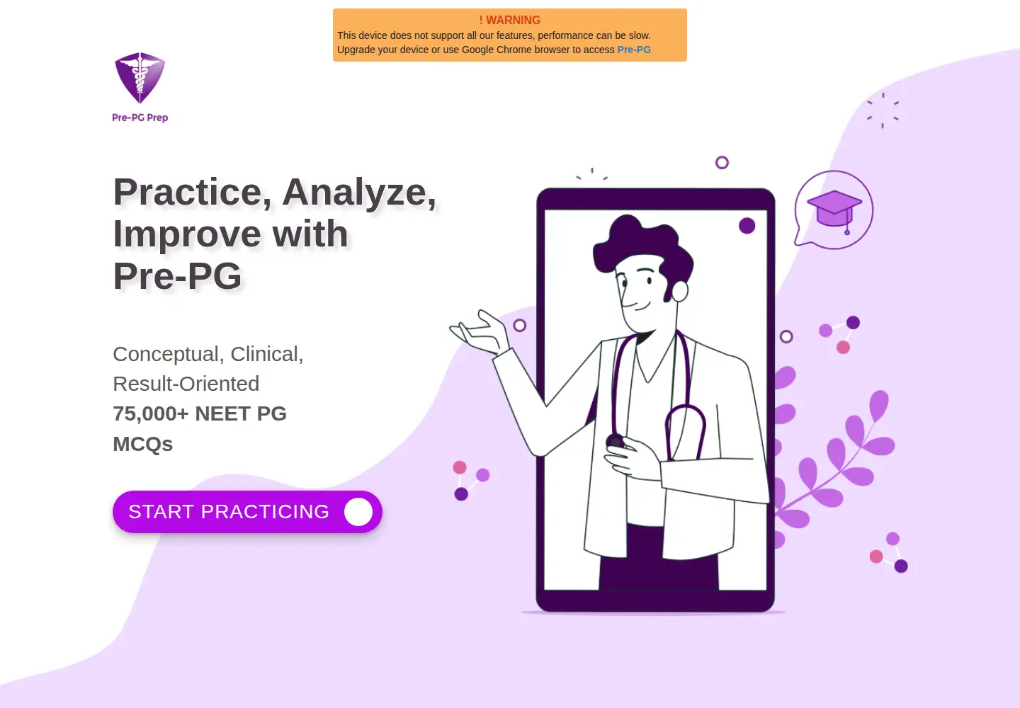 Screenshot of pre-pg.com