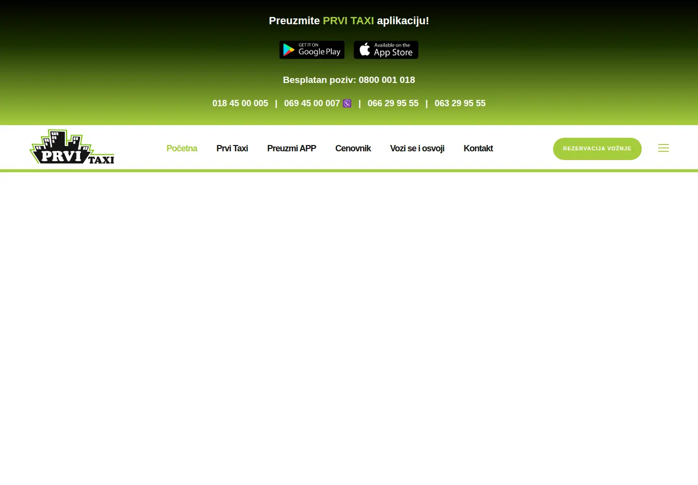 Screenshot of prvitaxi.com