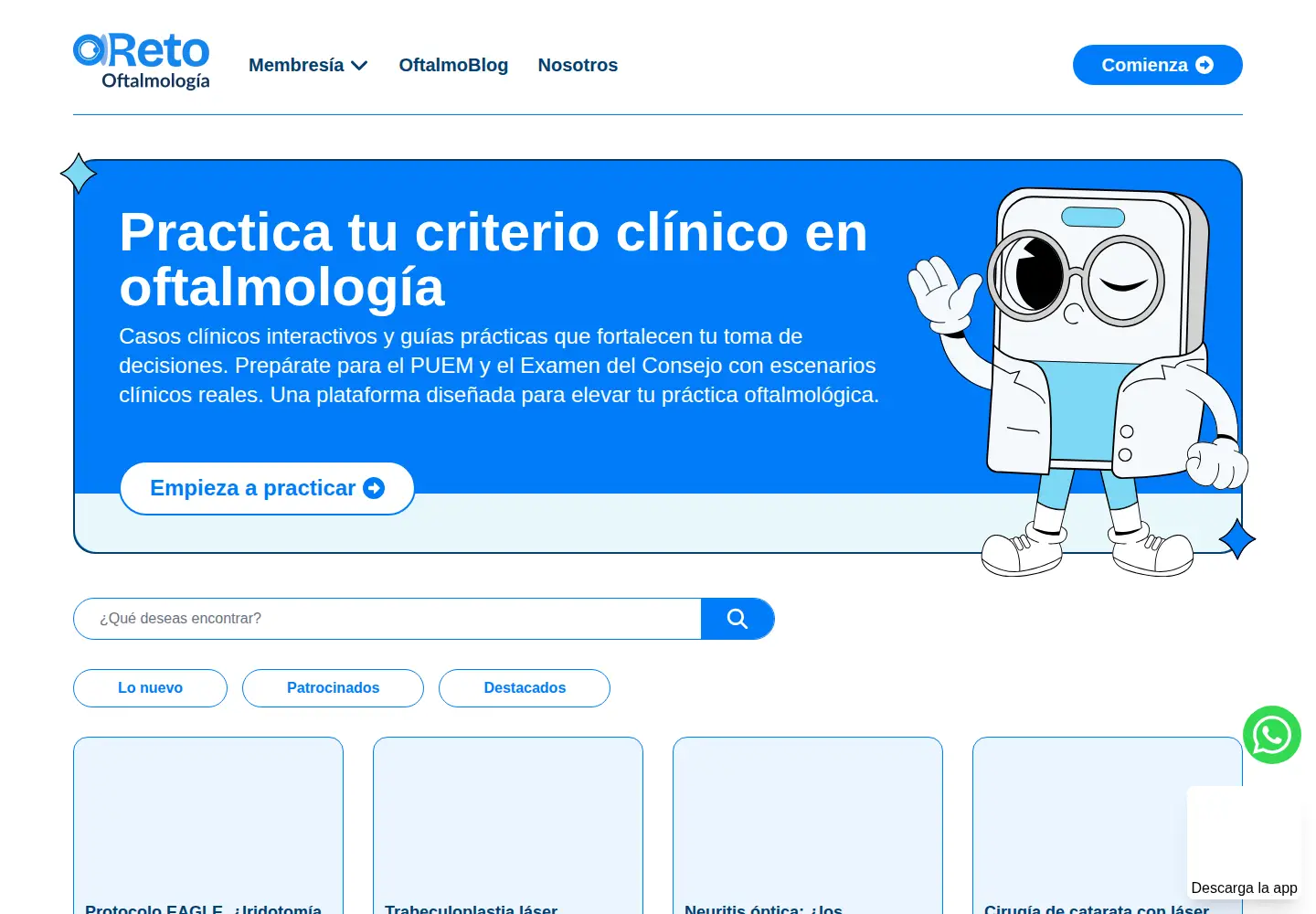 Screenshot of retooftalmologia.com