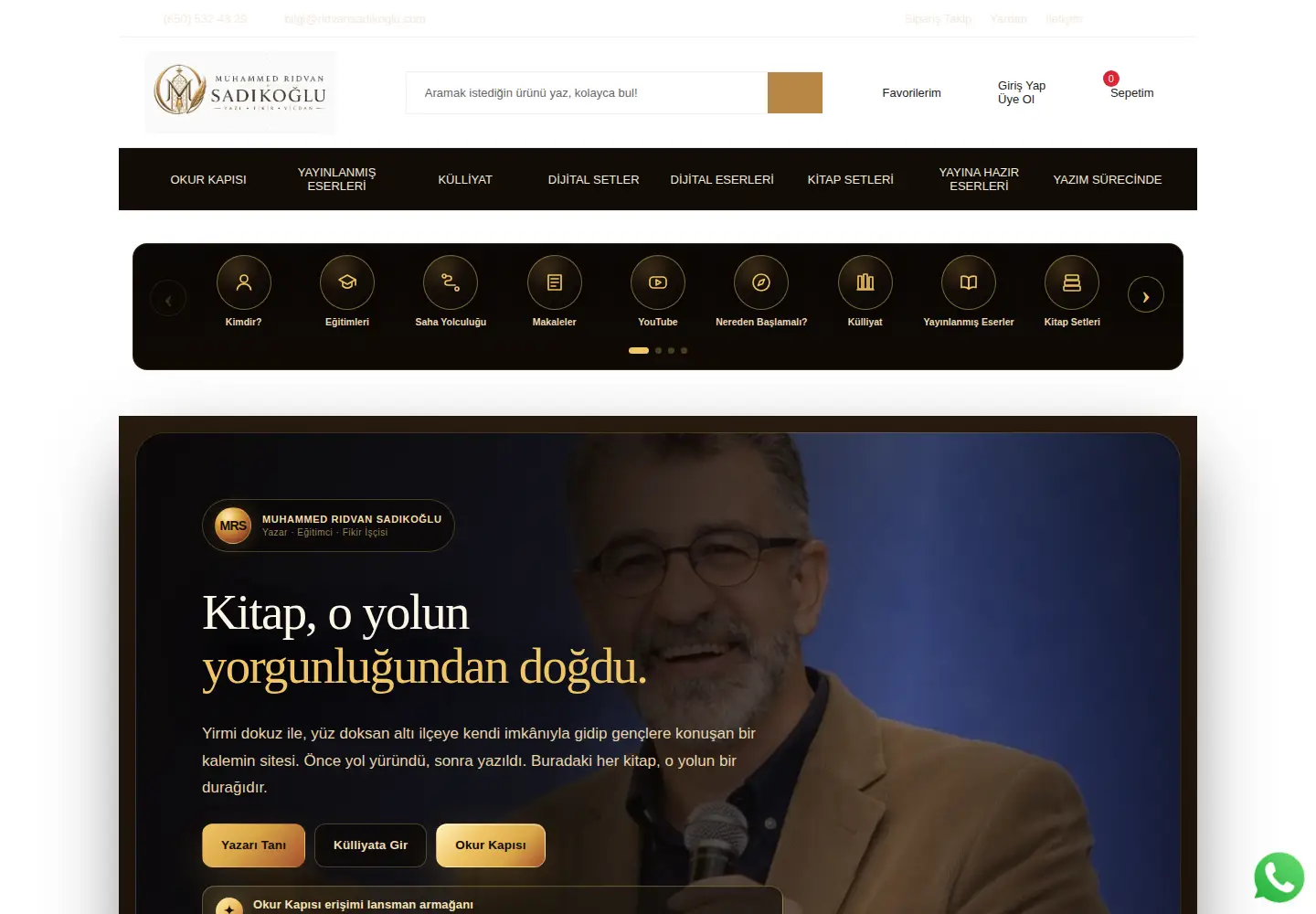 Captured homepage of ridvansadikoglu.com in the current scan