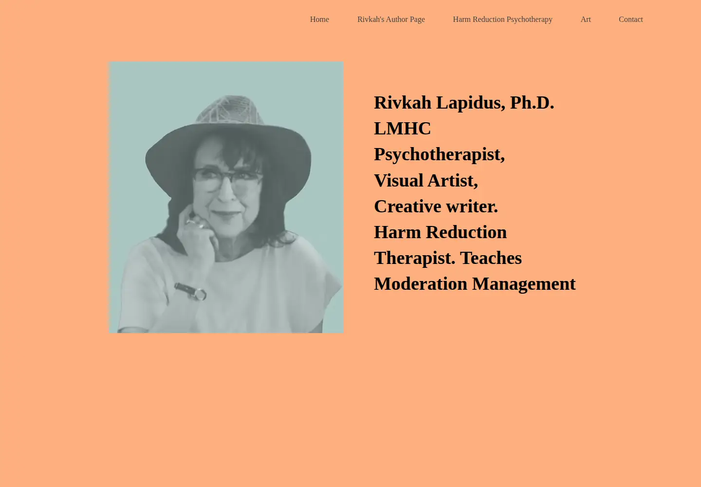 Screenshot of rivkahlapidus.com