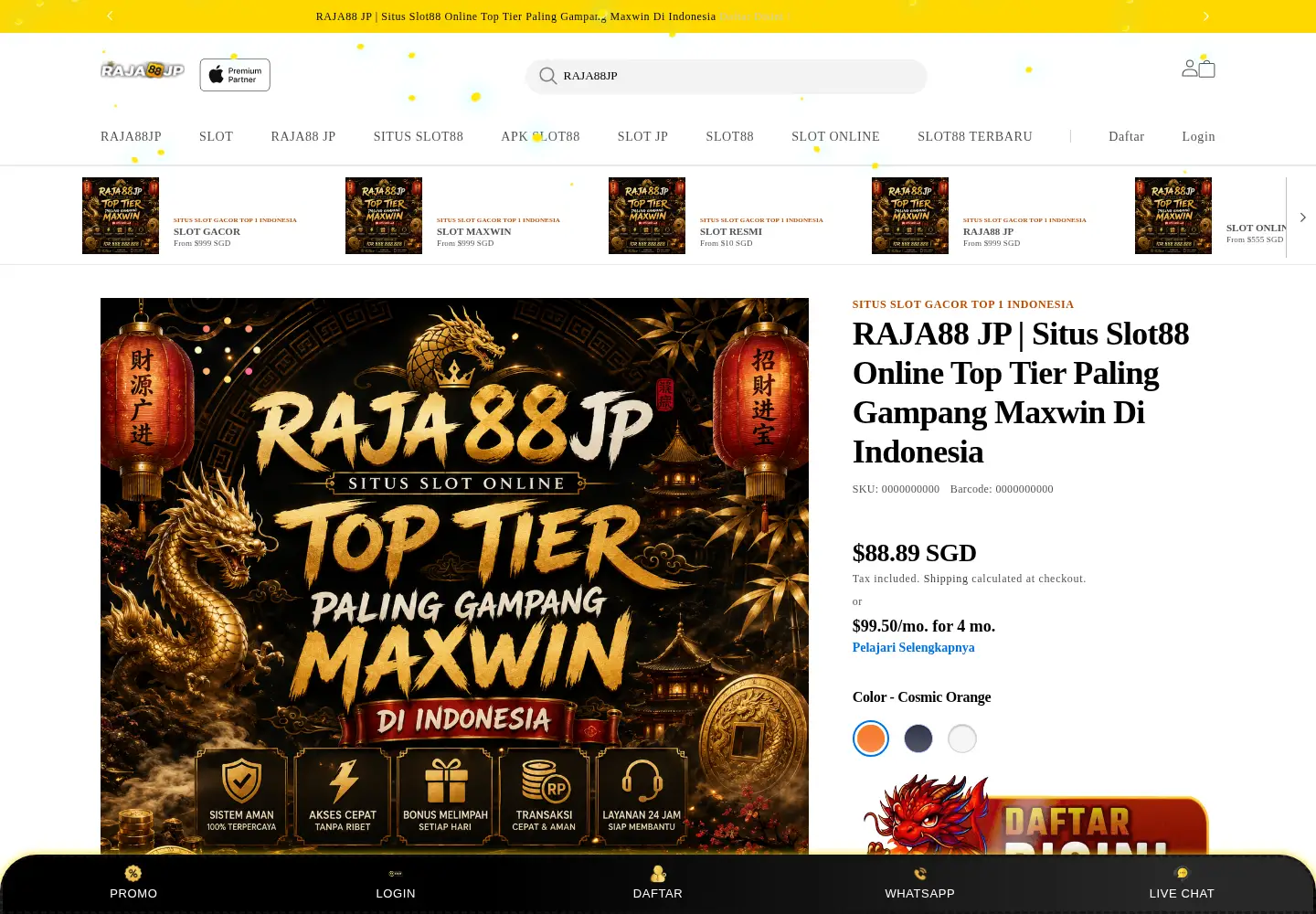 Captured homepage of salerozana.com in the current scan